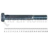 Болты DIN 931, с неполной резьбой, цинк, 24х200 мм пр.8.8 (20,3 кг/26)