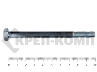 Болты DIN 931, с неполной резьбой, цинк, 6х 100 мм, пр.8.8 (25 кг/1295)