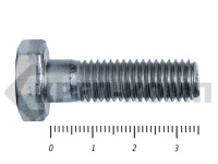 Болты DIN 931, с неполной резьбой, цинк, 10х 35 мм пр.8.8 МОСКРЕП (76 шт/2.5)