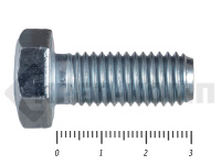 Болты DIN 931, с неполной резьбой, цинк, 12х 30 мм пр.8.8 МОСКРЕП (58 шт/2.5)