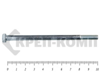 Болты DIN 931, с неполной резьбой, цинк, 6х 100 мм, пр.8.8 МОСКРЕП (2.0кг/103)