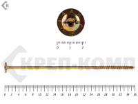Саморезы с прессшайбой Torx, по дереву, желтый цинк   8.0х360 мм ПРОФИ HIMTEX (50 шт)