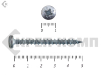 Саморезы универсальные, с полукруглой головкой, цинк HIMTEX 5.0х50 мм (200 шт)