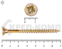 Саморез желтый цинк POZY 6х 70 "МОСКРЕП" (150шт)
