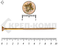Саморез желтый цинк POZY 5х100 (1300шт)