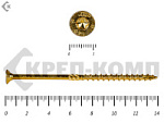 Саморезы Конструкционные, потай Torx, желтый цинк   6.0х140 мм (100 шт) – фото
