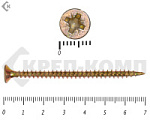 Саморез желтый цинк POZY 4,5х70 (3000шт) – фото