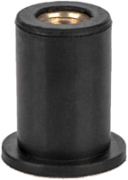 Заклепка резьбовая, неопреновая М4 L12,6 цилиндрический бортик, МОСКРЕП (50 шт.)