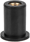 Заклепка резьбовая, неопреновая М6 L 21,1 цилиндрический бортик, МОСКРЕП (50шт) – фото